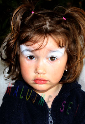 Facepainting Tygr - návod na malování na obličej Facepainting_tiger_003