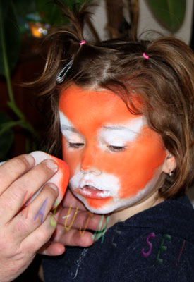 Facepainting Tygr - návod na malování na obličej Facepainting_tiger_005