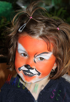 Facepainting Tygr - návod na malování na obličej Facepainting_tiger_008