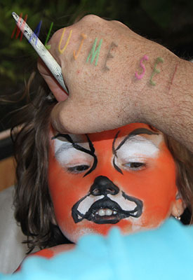 Facepainting Tygr - návod na malování na obličej Facepainting_tiger_009